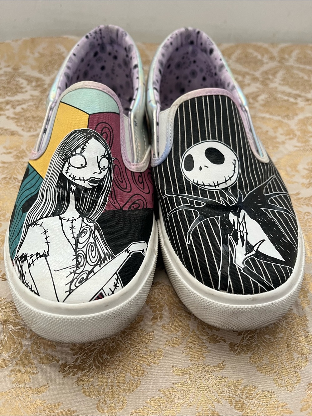 The Nightmare Before Christmas Slip-On Sneakers Sz 9.5 - Picture 2 of 9